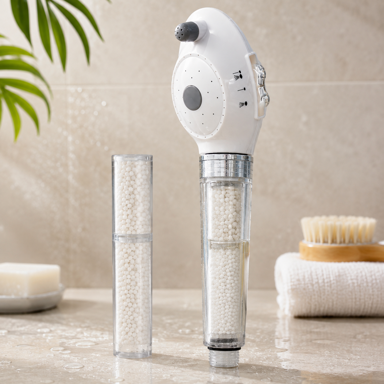 Elemento Filtrante de Substituição para Chuveiro com Filtro Declorante Spray 3 Funções