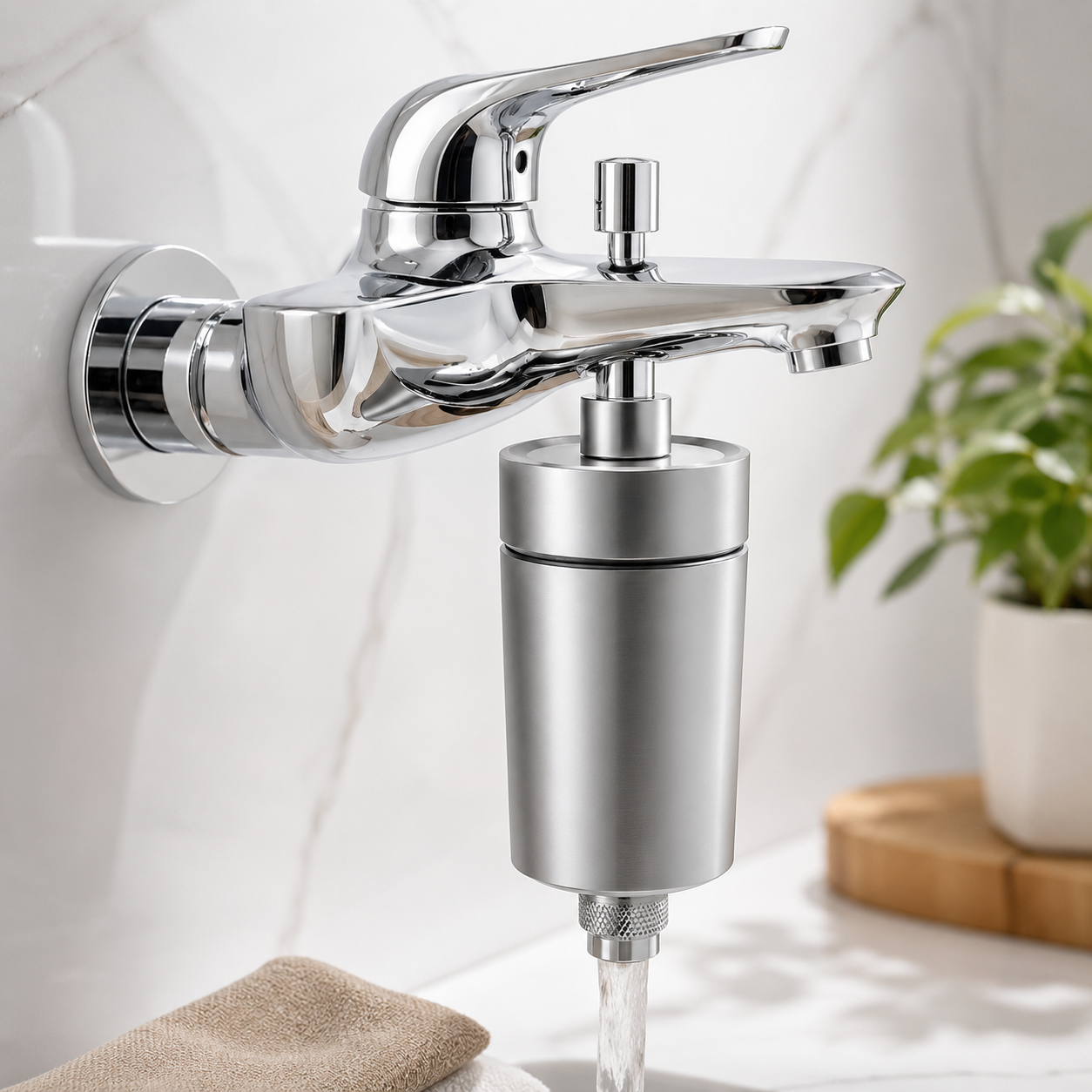 Filtro Multi-Filtração para Chuveiro, Duche ou Torneira – Cromado