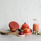 Tampas ajustáveis de silicone - Conjunto de 5 Terra Cotta