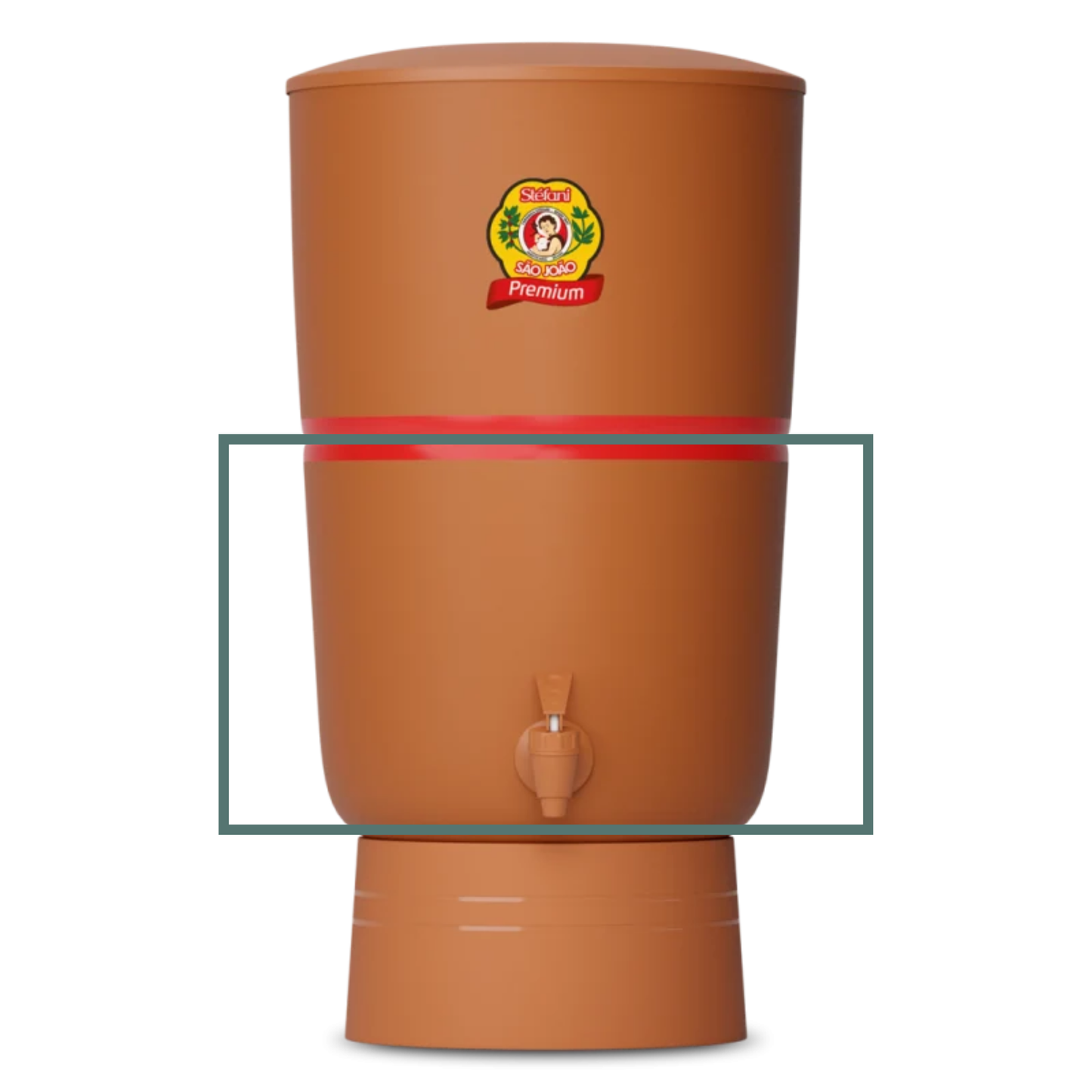 Parte Inferior de Reposição para Filtro de Barro Cerâmica Stefani São João PREMIUM 8L