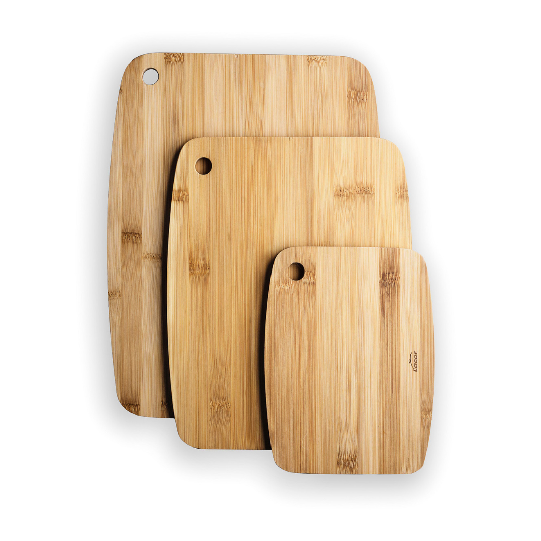 Set 3 Tábuas de Corte em Bambu