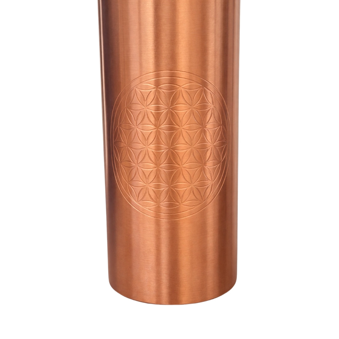 Garrafa de Cobre Ayurveda FLOR DA VIDA  – 750 ml