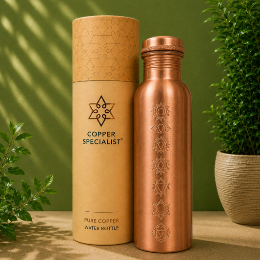 Garrafa de Cobre Ayurveda – 7 Chakras – 1000 ml