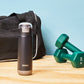 Garrafa Desportiva de Aço Inoxidável Flip Top Grey - 500ml
