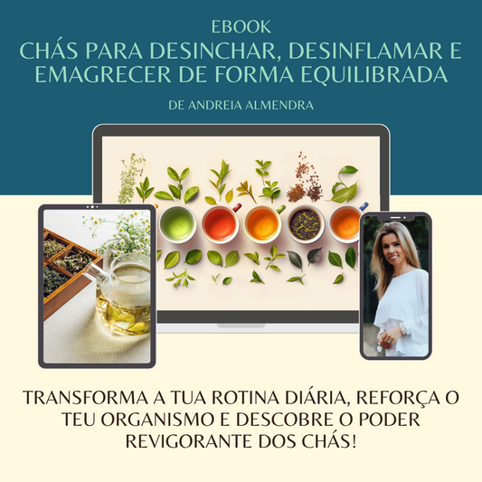 E-book - Chás para Desinchar, Desinflamar e Emagrecer de Forma Equilibrada