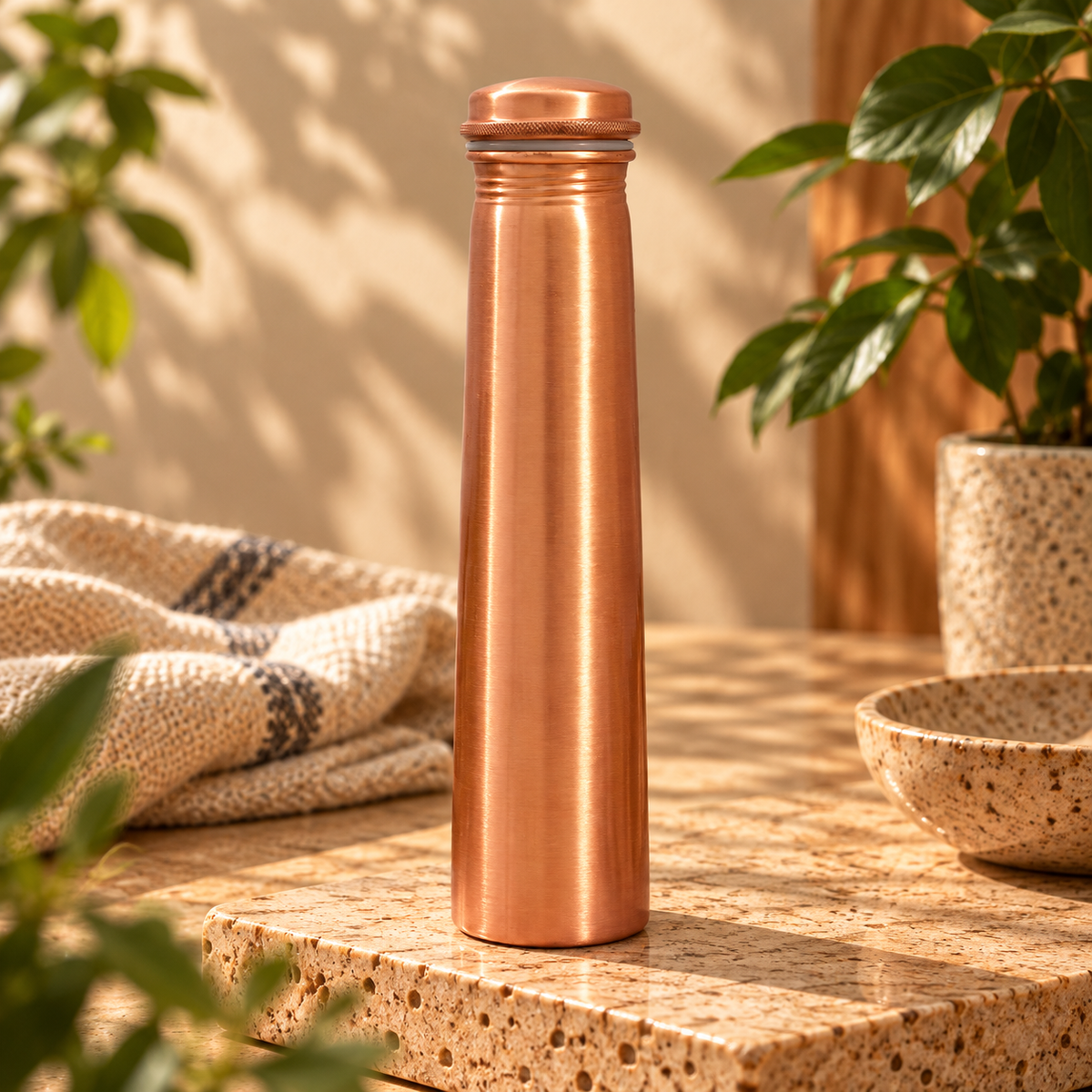 Garrafa de Cobre Ayurveda Torre– 850 ml