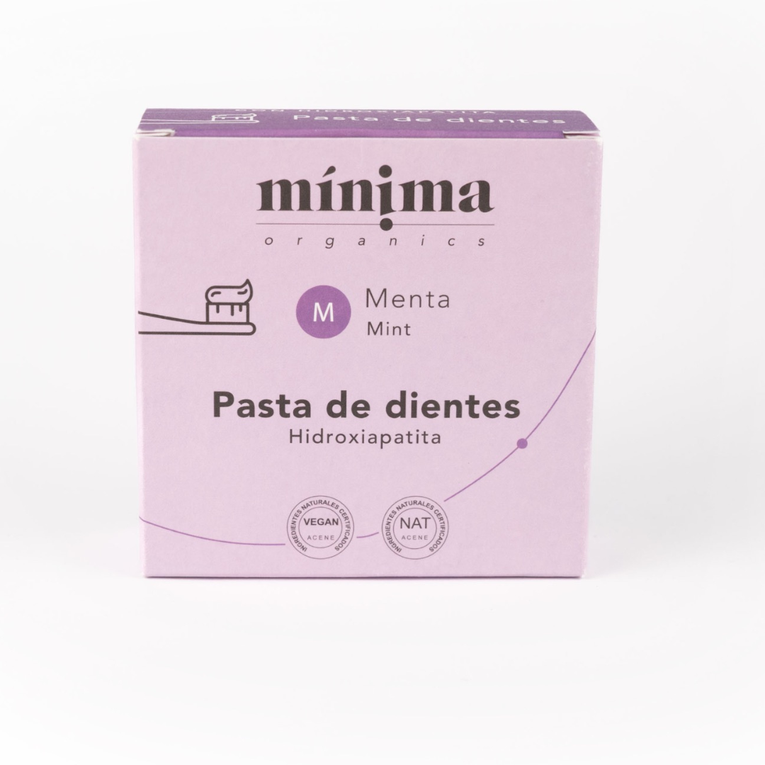 Creme Dentário Orgânico com Hortelã e Ácido Hialurónico – Sem Flúor | Natural, Vegano e Sem Plástico