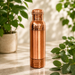 Garrafa de Cobre Martelada Escovado Mate – 950 ml