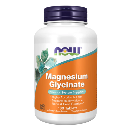 Magnesium Glycinate – 180 comprimidos – Now