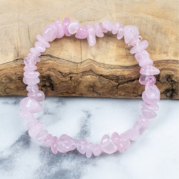 Pulseira Chip - Quartzo Rosa