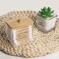 Caixa para Cotonetes de bambu