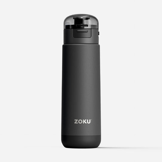 Garrafa Desportiva de Aço Inoxidável Flip Top Grey - 500ml