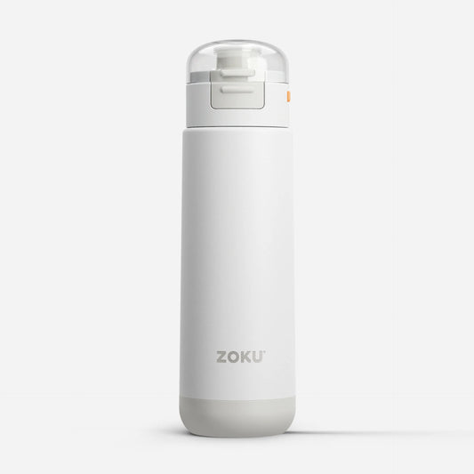 Garrafa Desportiva de Aço Inoxidável Flip Top White - 500ml