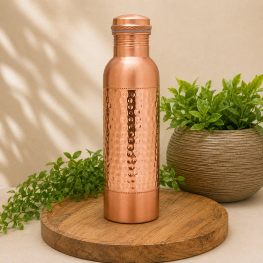 Garrafa de Cobre Ayurveda Martelado 2/3  – 950 ml