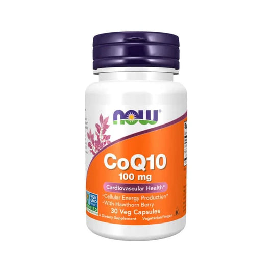 Co-Enzyme Q10 Com Bagas de Espinheiro Alvar 100 mg 30 cápsulas vegetais – Now