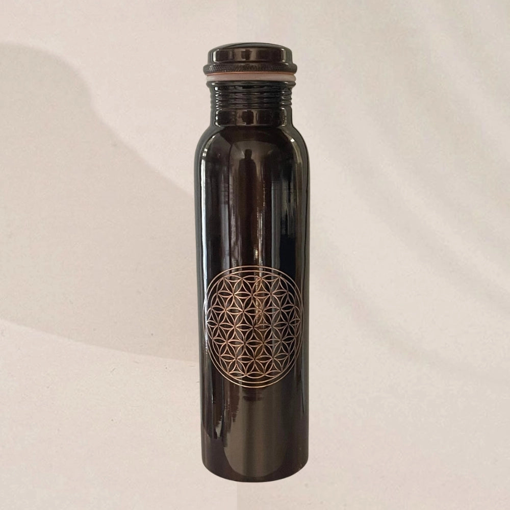 Garrafa de Cobre Ayurveda FLOR DA VIDA  – 950 ml