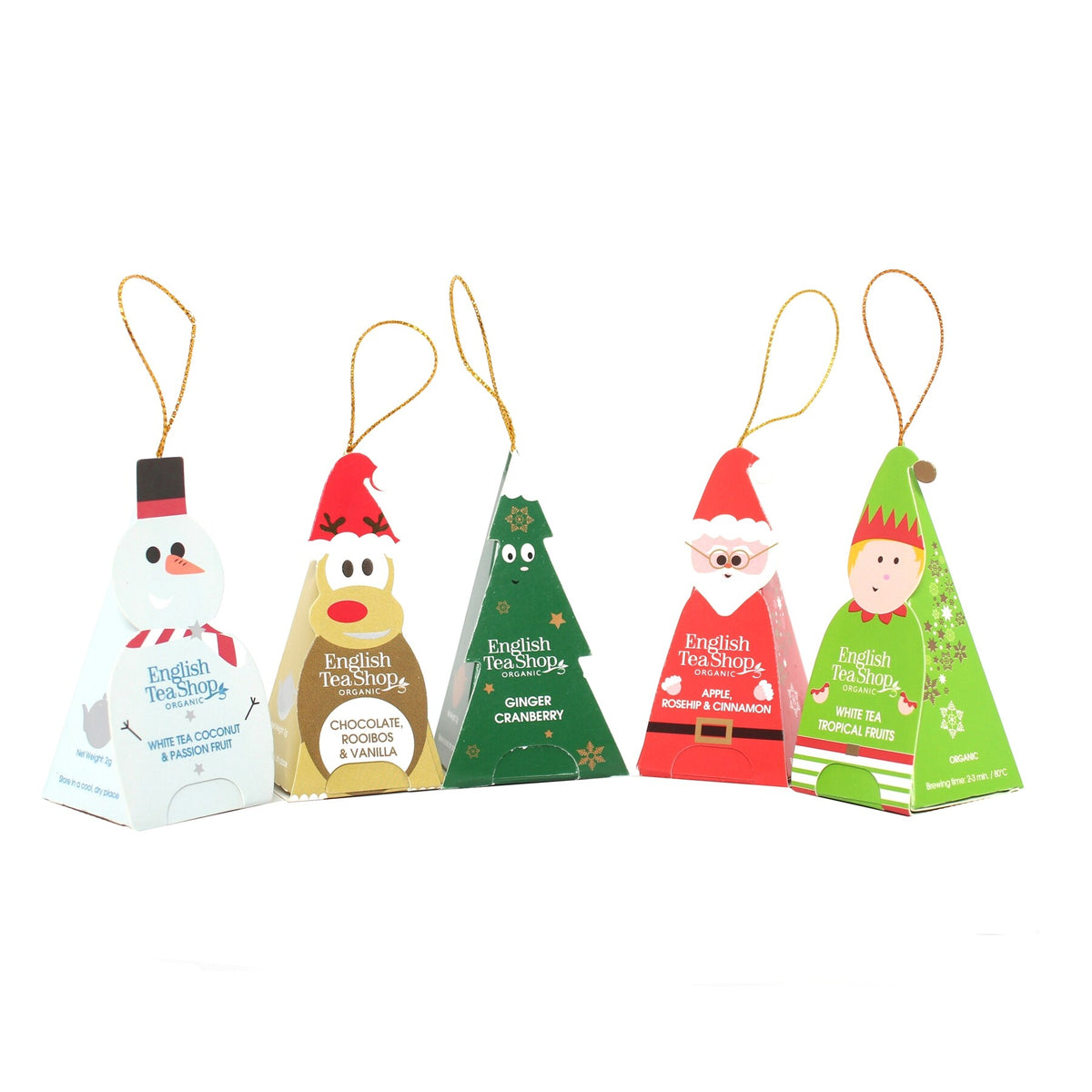 Personagens de Natal – English Tea Shop | 10 Pirâmides de Chá Biológico