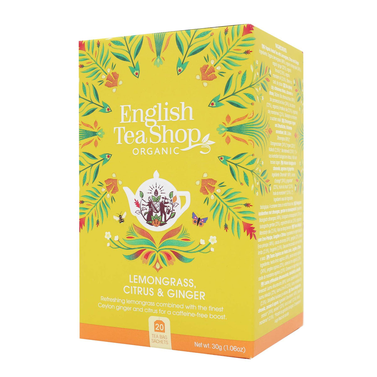 Erva-Príncipe, Citrinos e Gengibre – English Tea Shop | 20 Saquetas Biológicas