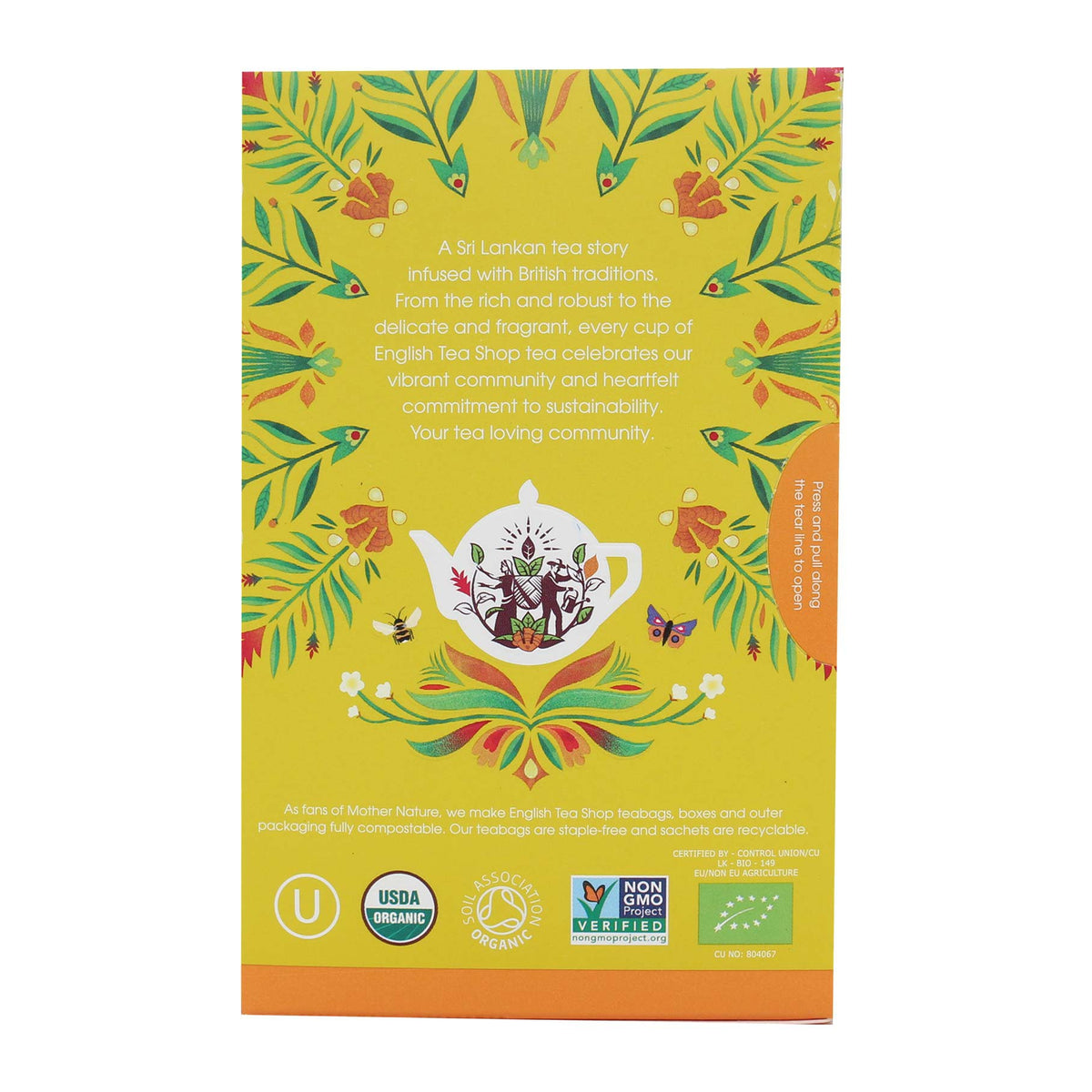 Erva-Príncipe, Citrinos e Gengibre – English Tea Shop | 20 Saquetas Biológicas