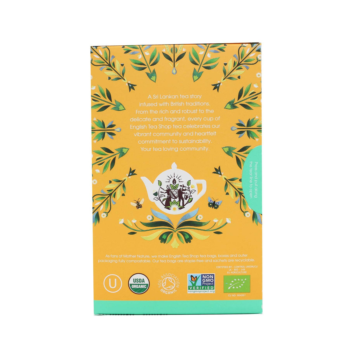 Camomila Biológica – English Tea Shop | 20 Saquetas