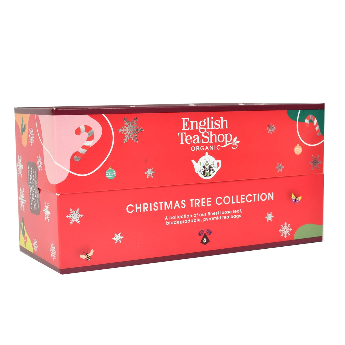 Coleção Árvores de Natal – English Tea Shop | 6 Pirâmides de Chá Biológico