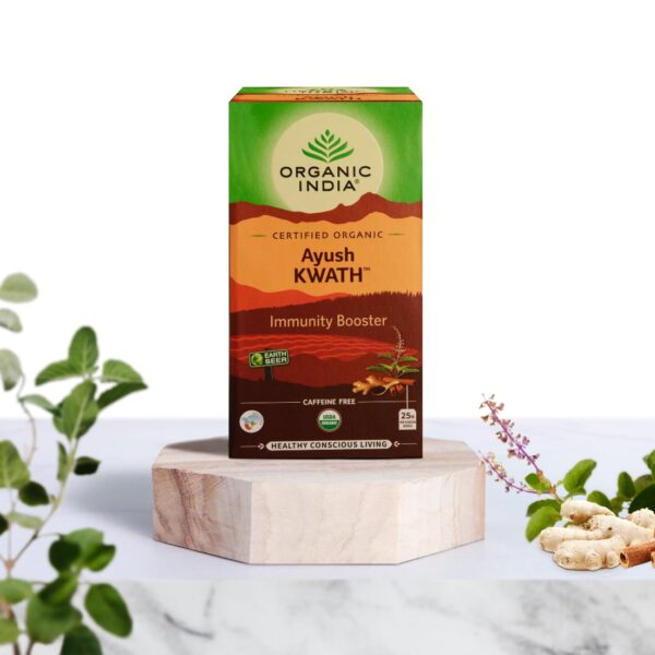 Infusão Biológica Ayush Kwath - 25 saquetas – Organic India