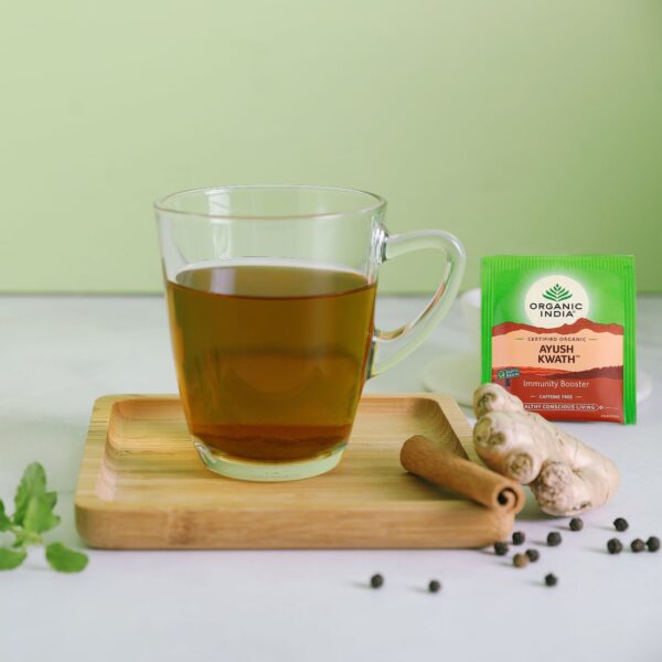 Infusão Biológica Ayush Kwath - 25 saquetas – Organic India