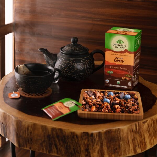 Infusão Biológica Ayush Kwath - 25 saquetas – Organic India