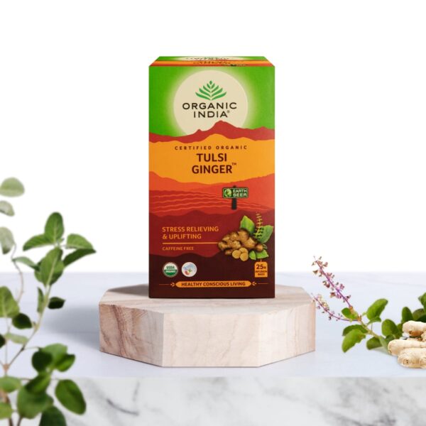 Infusão Biológica Tulsi Ginger - 25 saquetas – Organic India