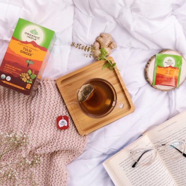 Infusão Biológica Tulsi Ginger - 25 saquetas – Organic India