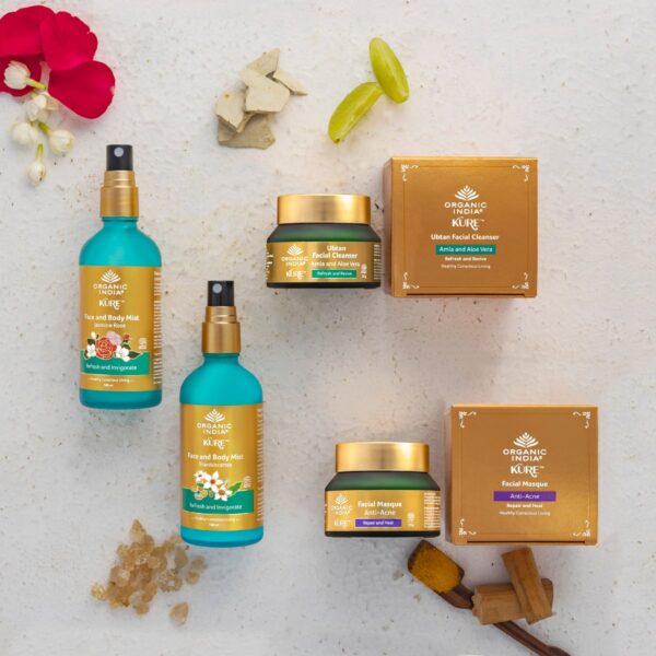 Limpeza Facial Ubtan com Amla e Aloe Vera 25 g – Organic India Kurë