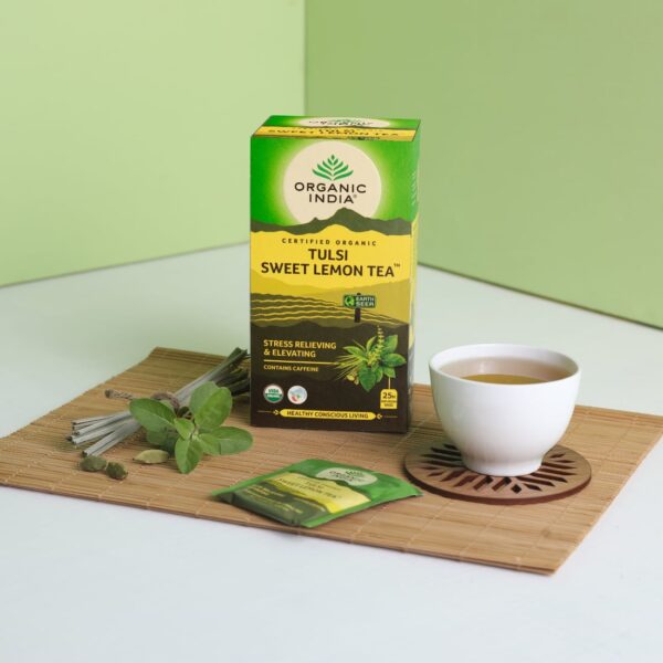 Infusão Biológica Tulsi Sweet Lemon - 25 saquetas – Organic India