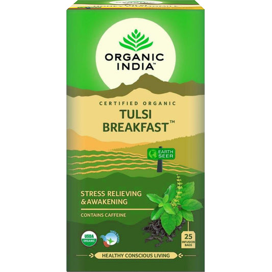 Infusão Biológica Tulsi Breakfast - 25 saquetas – Organic India