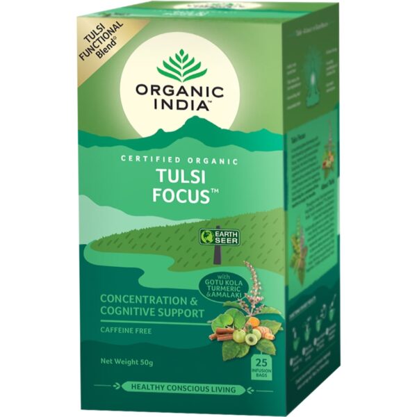 Infusão Tulsi Focus - 25 saquetas – Organic India
