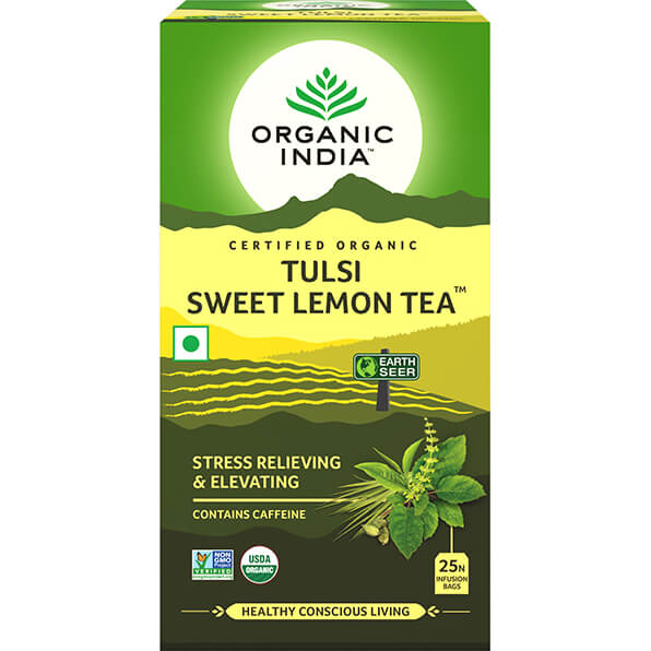 Infusão Biológica Tulsi Sweet Lemon - 25 saquetas – Organic India