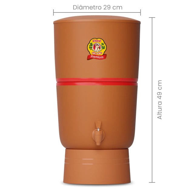 Filtro de Barro São João Premium 8L – Cerâmica Stéfani