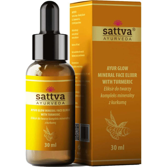 Sérum Facial Mineral Ayur Glow com Curcuma 30 ml – Sattva