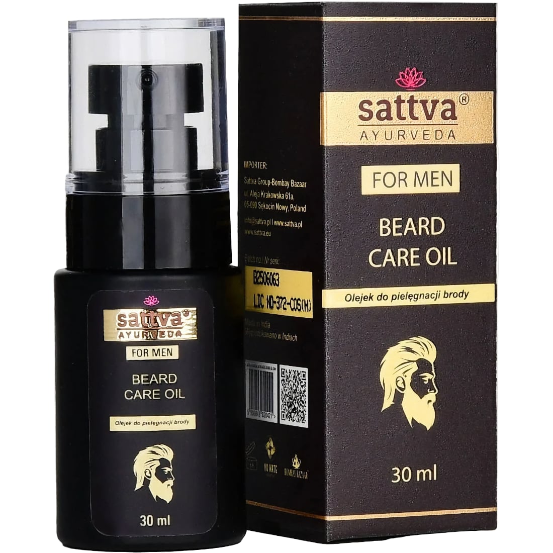 Óleo de Cuidado para Barba 30 ml – Sattva