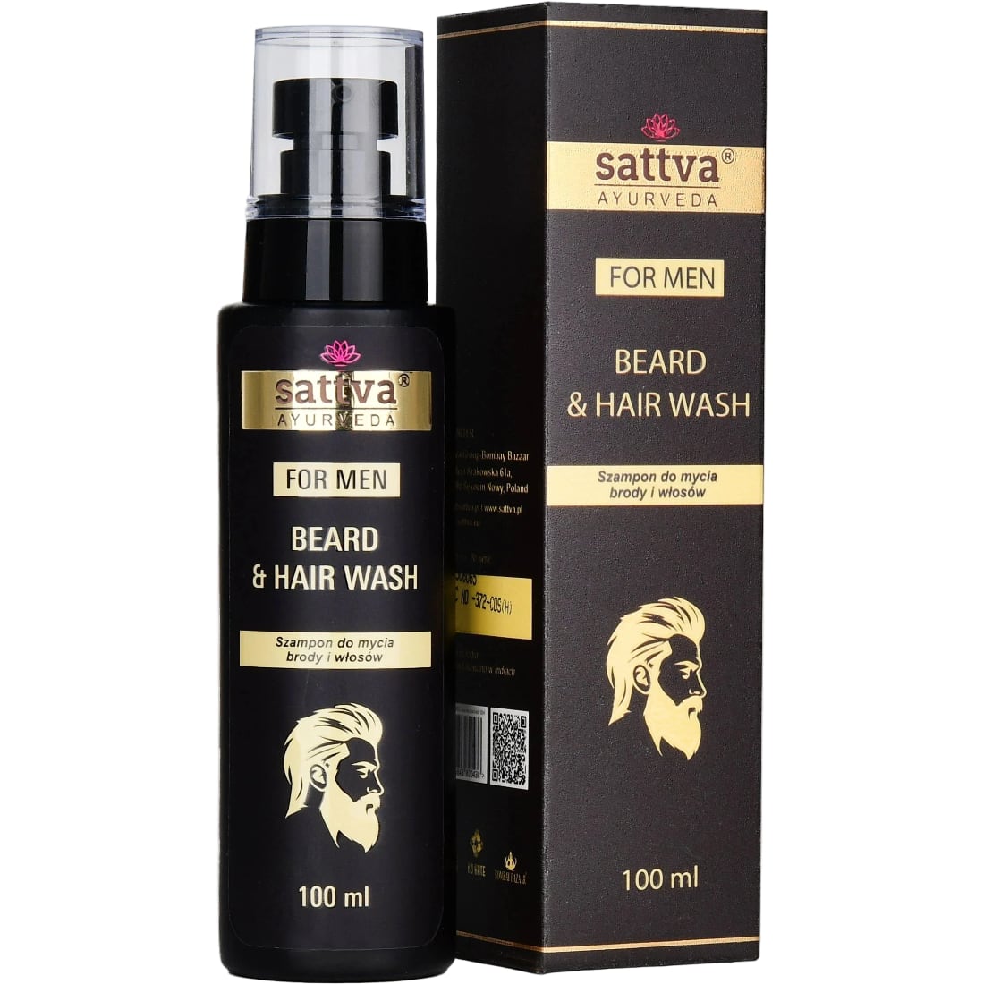 Champô para Cabelo e Barba 100 ml – Sattva