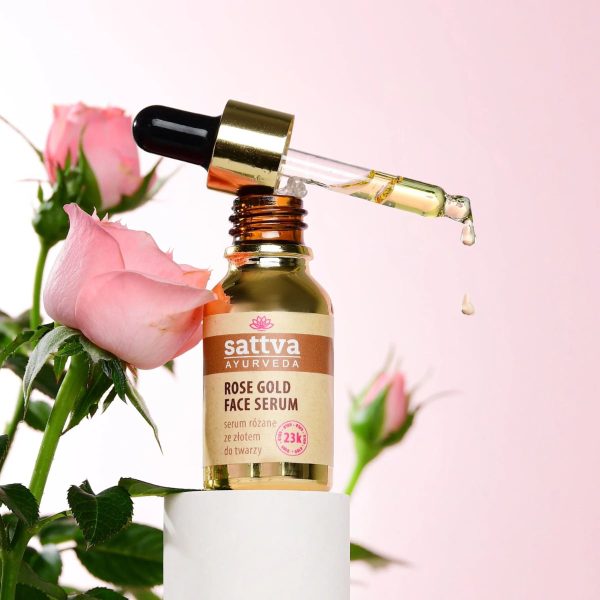 Sérum Facial Rose Gold com Ouro de 23 Quilates 15 ml – Sattva