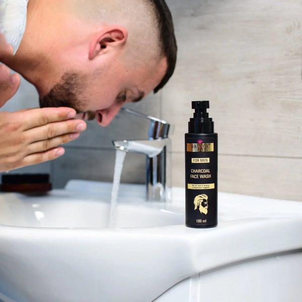 Gel de Limpeza Facial para Homem com Carvão Ativado 100 ml – Sattva