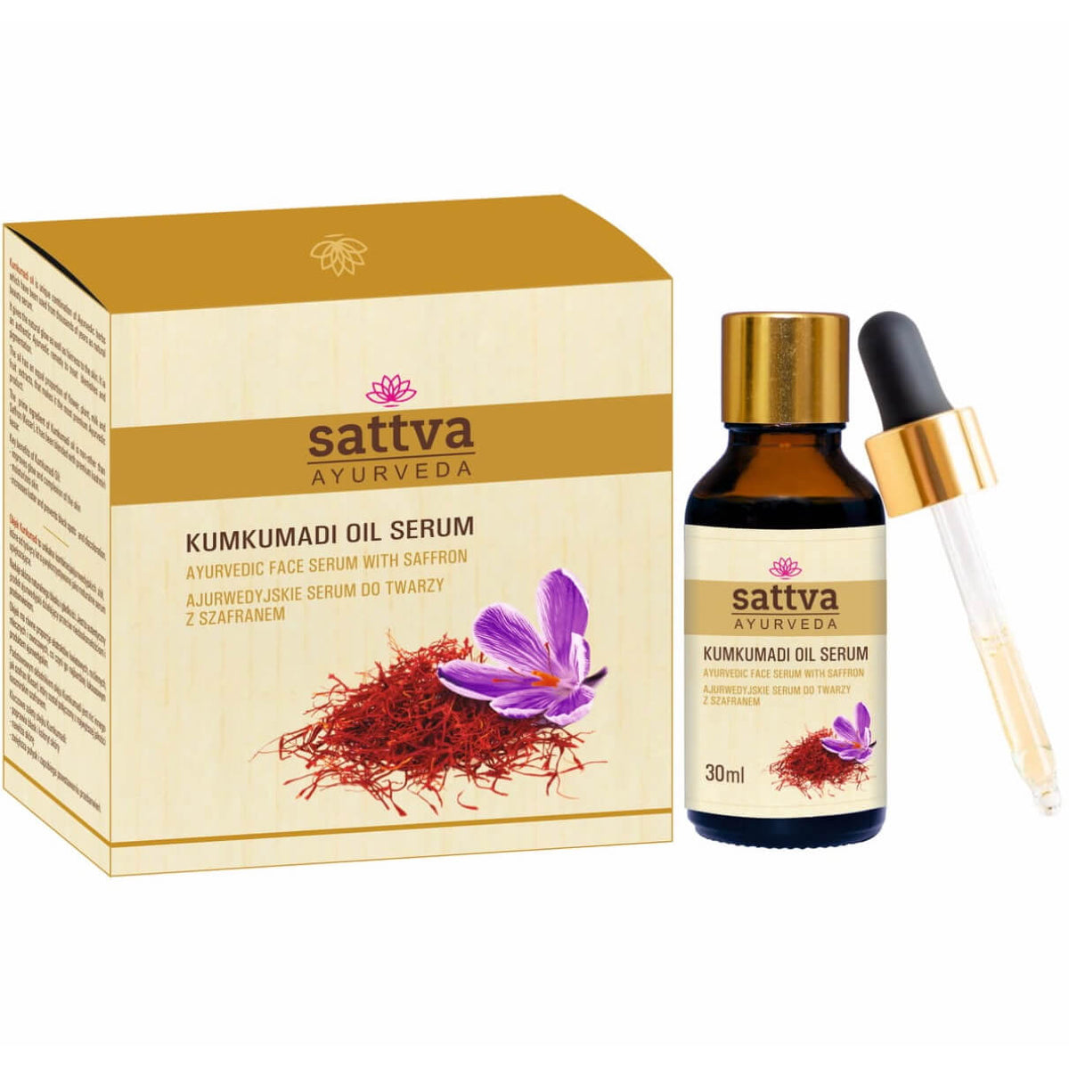 Sérum Facial Kumkumadi Ayurvédico 30 ml – Sattva
