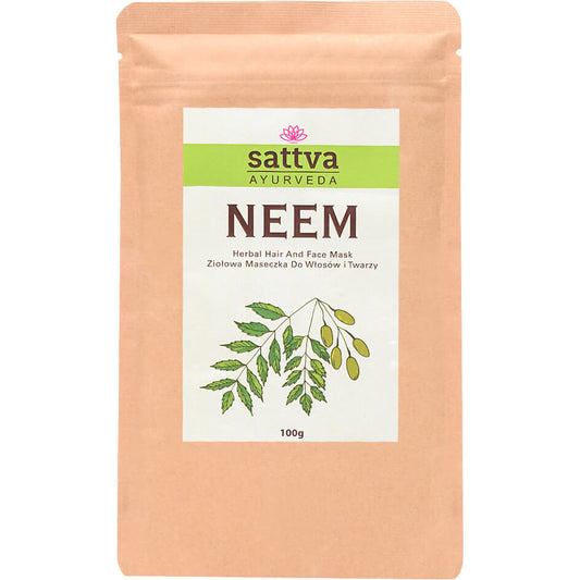 Máscara de Ervas Neem para Rosto e Cabelo 100 g – Sattva