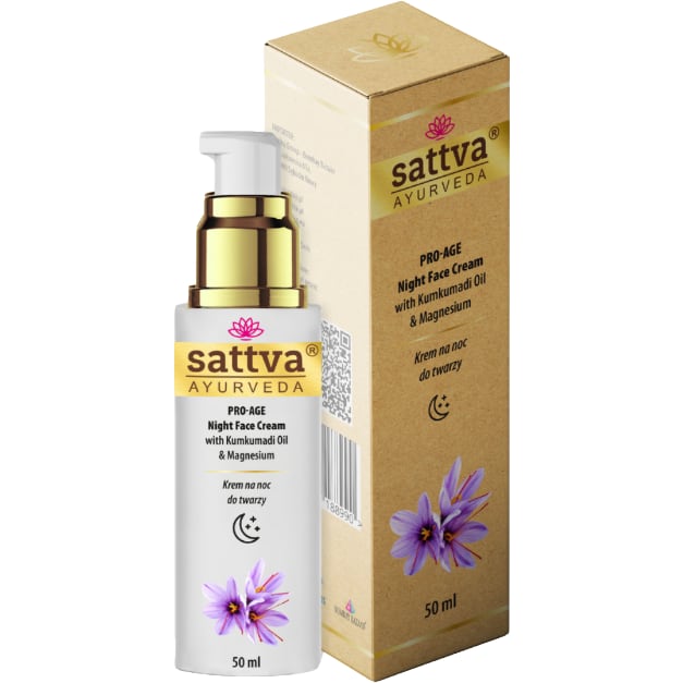 Creme Facial de Noite Pro-Age com Kumkumadi e Magnésio 50 ml – Sattva