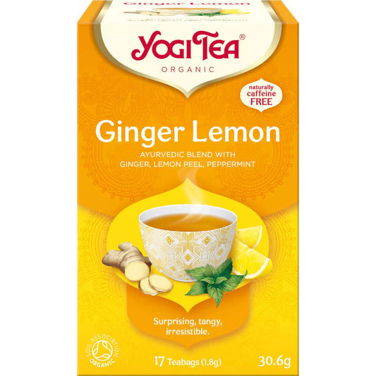 Infusão Biológica Ginger Lemon – Yogi Tea 17 Saquetas