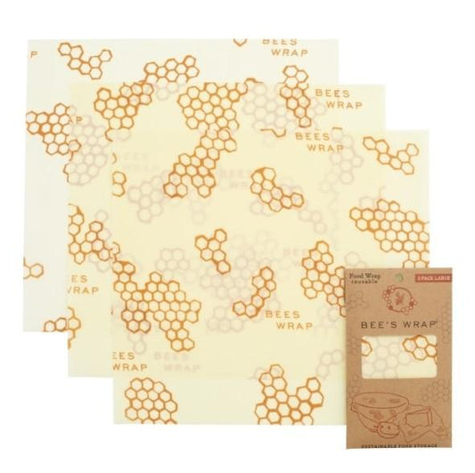 Bee's Wrap - Invólucro de Cera de Abelha - S+M+L