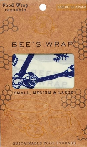 Bee's Wrap - Invólucro de Cera de Abelha - S+M+L (BLUE)