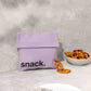 Zip Snack Sack - 'Snack' Lavender