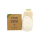 Discos desmaquilhante reutilizáveis + Sabonete Artesanal de Rosa Mosqueta 100gr + Saco de sisal para sabonetes