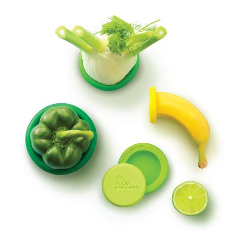 Tampas ajustáveis de silicone - Conjunto de 5 Fresh Greens